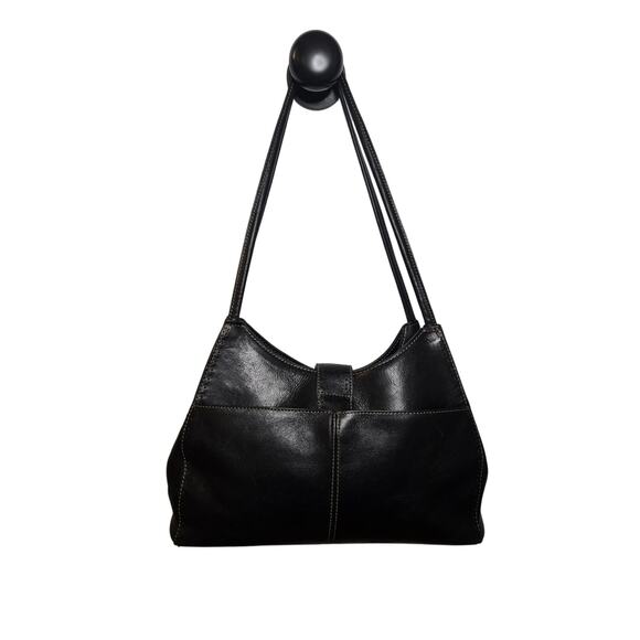 Fossil Vintage Smooth Black Leather Purse Handbag - Picture 2 of 16